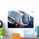 Vintage Car Clock Wall Decal