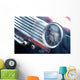 Vintage Car Clock Wall Decal