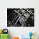 Vintage Motorcycle Front Suspension Wall Decal