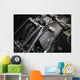 Vintage Motorcycle Front Suspension Wall Decal