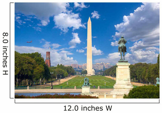 Washington Monument and National Mall, Washington DC Wall Decal