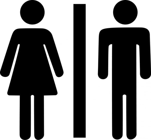 Toilet Symbol Wall Decal
