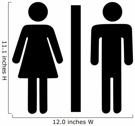 Toilet Symbol Wall Decal