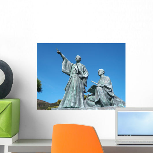 Samurai Statues Wall Decal