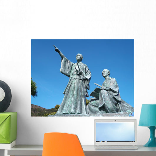 Samurai Statues Wall Decal