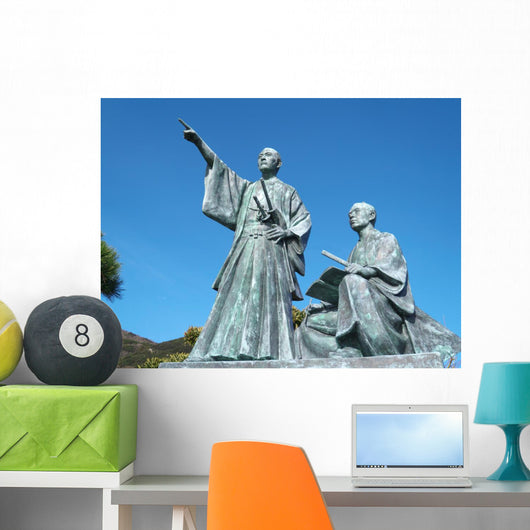 Samurai Statues Wall Decal
