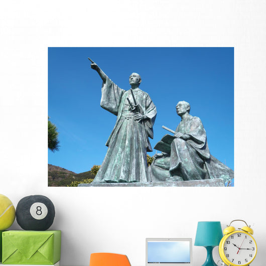 Samurai Statues Wall Decal