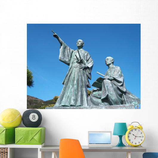 Samurai Statues Wall Decal