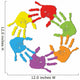 rainbow human hands Wall Decal