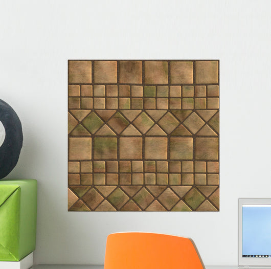 Seamless Pattern Stoned Tile Wall Decal