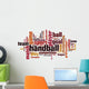 Handball word cloud Wall Decal