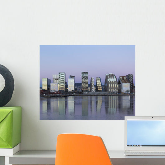 Oslo Downtown Bjoervika Norway Wall Decal