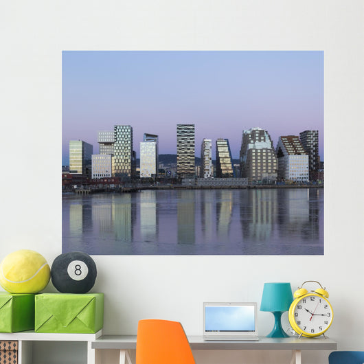 Oslo Downtown Bjoervika Norway Wall Decal