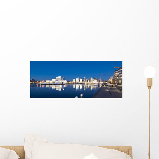 Oslo Downtown Bjoervika Skyline Norway Wall Decal