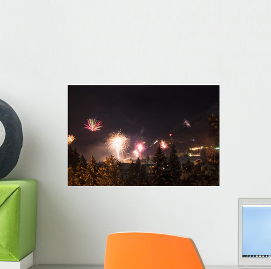 Jahreswechsel in den Alpen Wall Decal