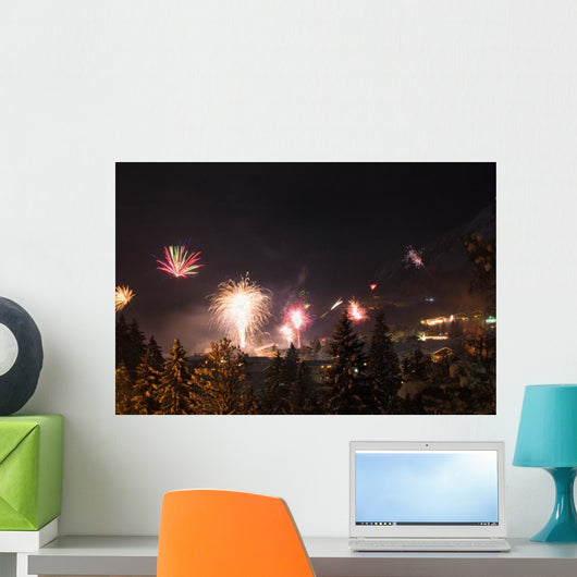 Jahreswechsel in den Alpen Wall Decal