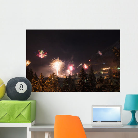 Jahreswechsel in den Alpen Wall Decal