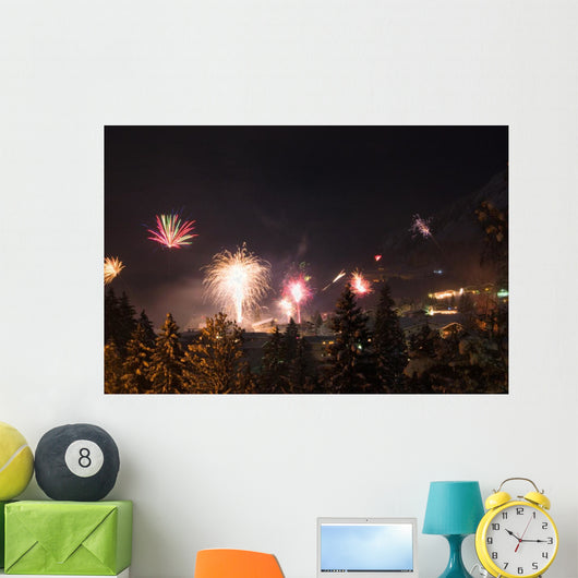 Jahreswechsel in den Alpen Wall Decal