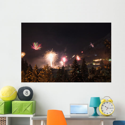 Jahreswechsel in den Alpen Wall Decal