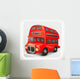 Red Double Deck Bus Wall Decal