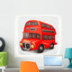 Red Double Deck Bus Wall Decal