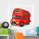 Red Double Deck Bus Wall Decal