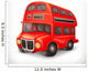 Red Double Deck Bus Wall Decal