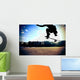Skateboarding Legs Jump City Wall Decal