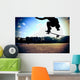 Skateboarding Legs Jump City Wall Decal