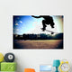 Skateboarding Legs Jump City Wall Decal