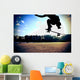 Skateboarding Legs Jump City Wall Decal