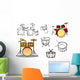 Drum plants and percusiion instruments Wall Decal