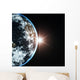 Earth and Sun Rays Wall Decal
