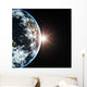 Earth and Sun Rays Wall Decal