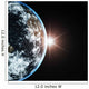 Earth and Sun Rays Wall Decal