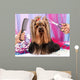 Yorkshire terrier grooming at the salon for dogs Wall Decal