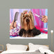Yorkshire terrier grooming at the salon for dogs Wall Decal