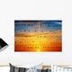 birds on a background of sunrise Wall Decal