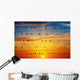 birds on a background of sunrise Wall Decal
