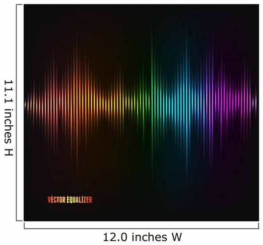 Vector Equalizer Colorful Musical Wall Decal
