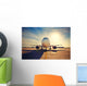 Airplane Sunrise Wall Decal
