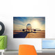 Airplane Sunrise Wall Decal