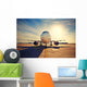 Airplane Sunrise Wall Decal