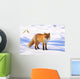 Red Fox in Snow Wall Decal