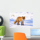 Red Fox in Snow Wall Decal