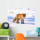 Red Fox in Snow Wall Decal