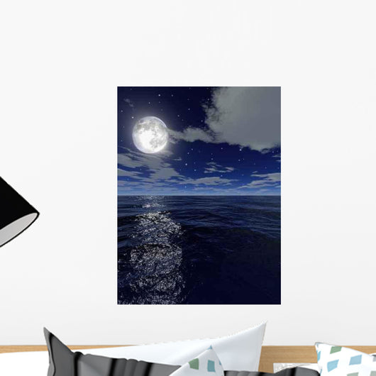 Night Full Moon Wall Decal