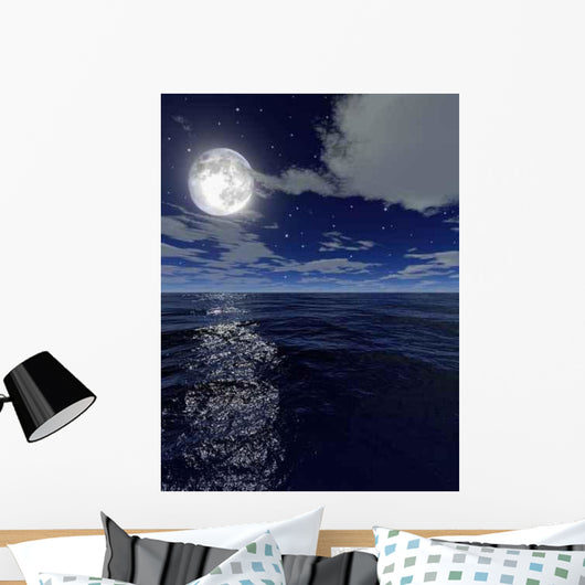 Night Full Moon Wall Decal