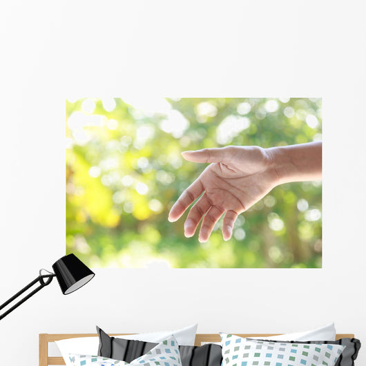 Helping Hands against Nature Wall Decal