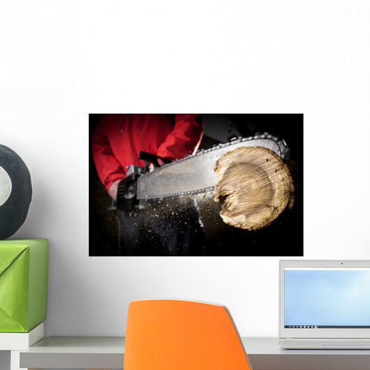 Chainsaw Blade Wall Decal